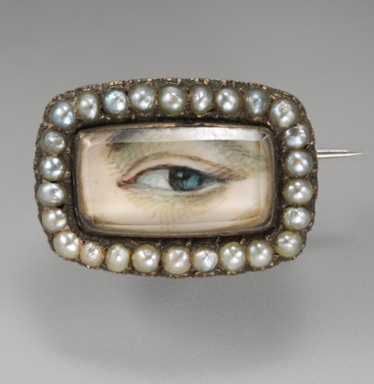 Lovers Eye with Pearl Border UK 1830s
