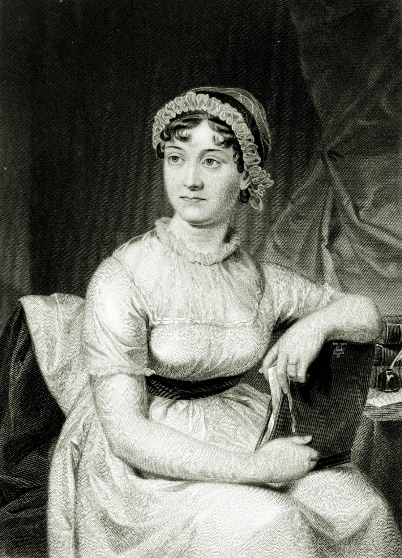 Engraving of Jane Austen 1873
