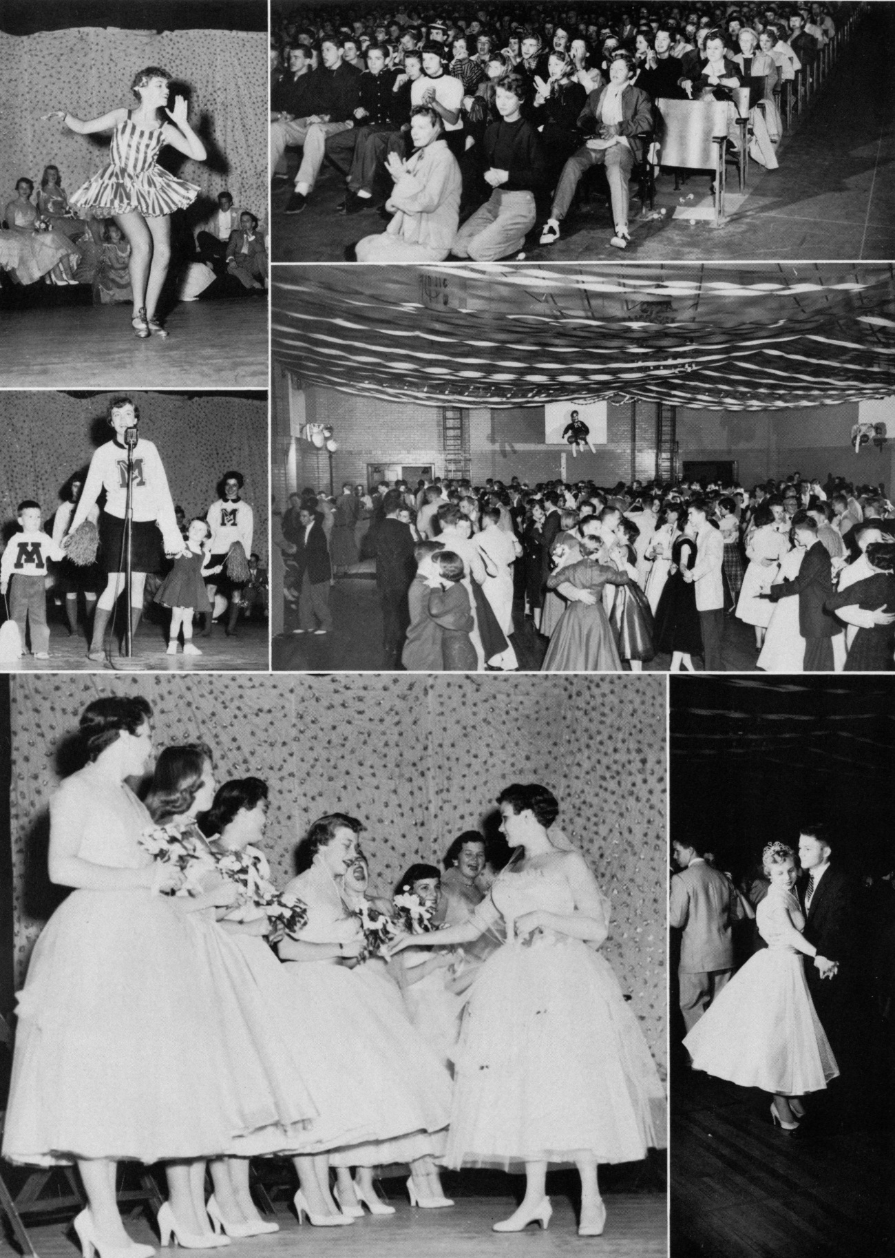 1955 Yearbook Collage