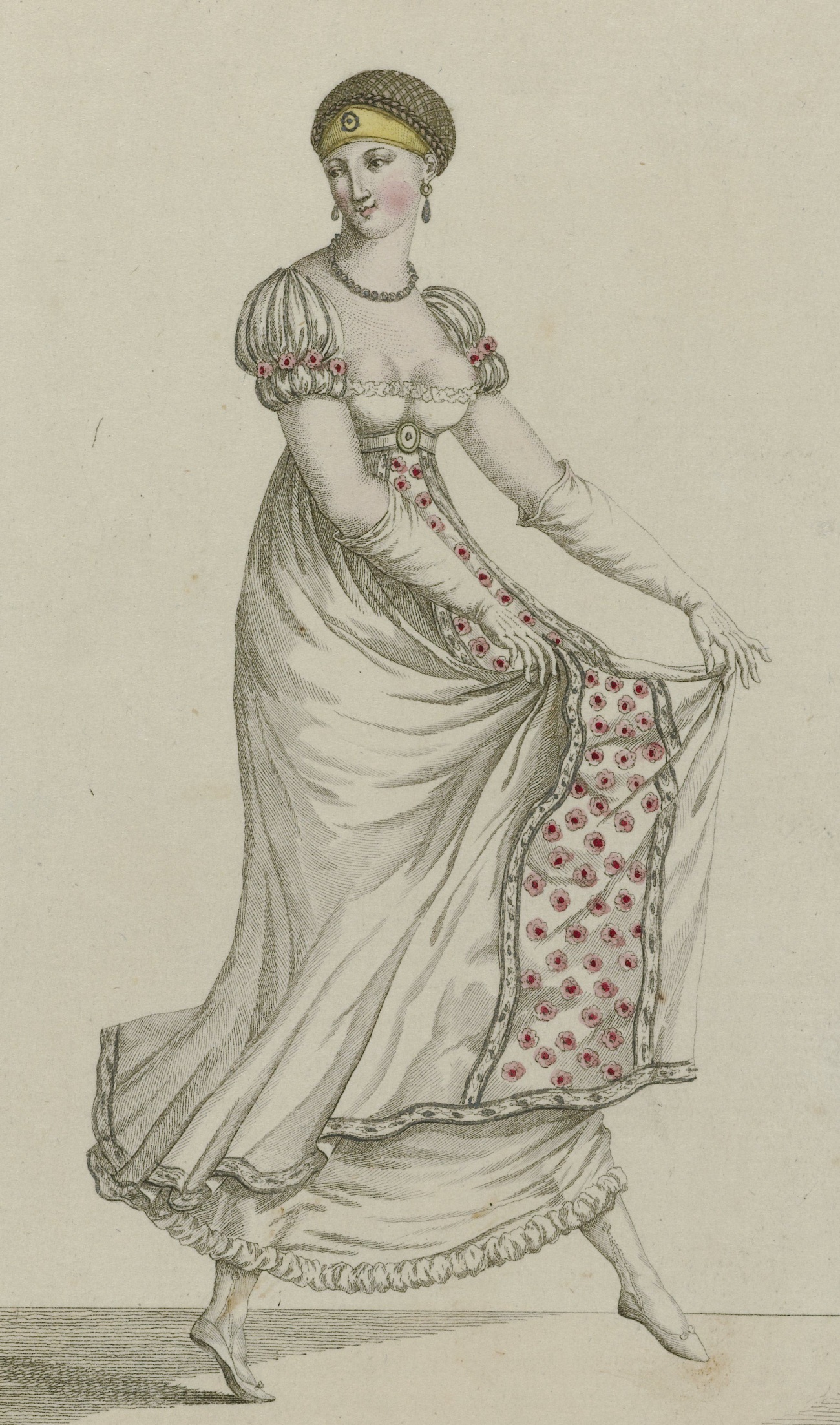 Early 1800s Ballgown Illustration