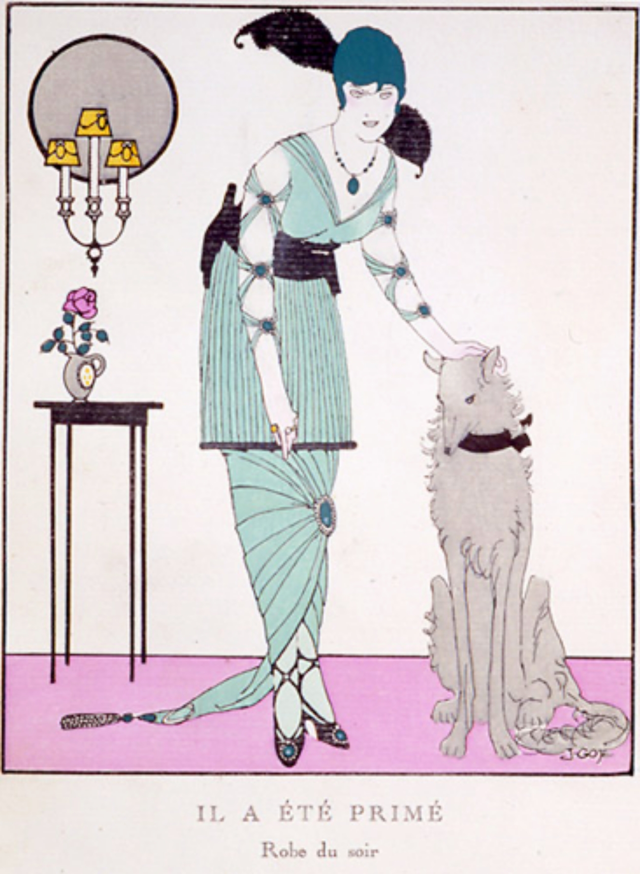 Hobble Skirt 1914 Fashion Illustration