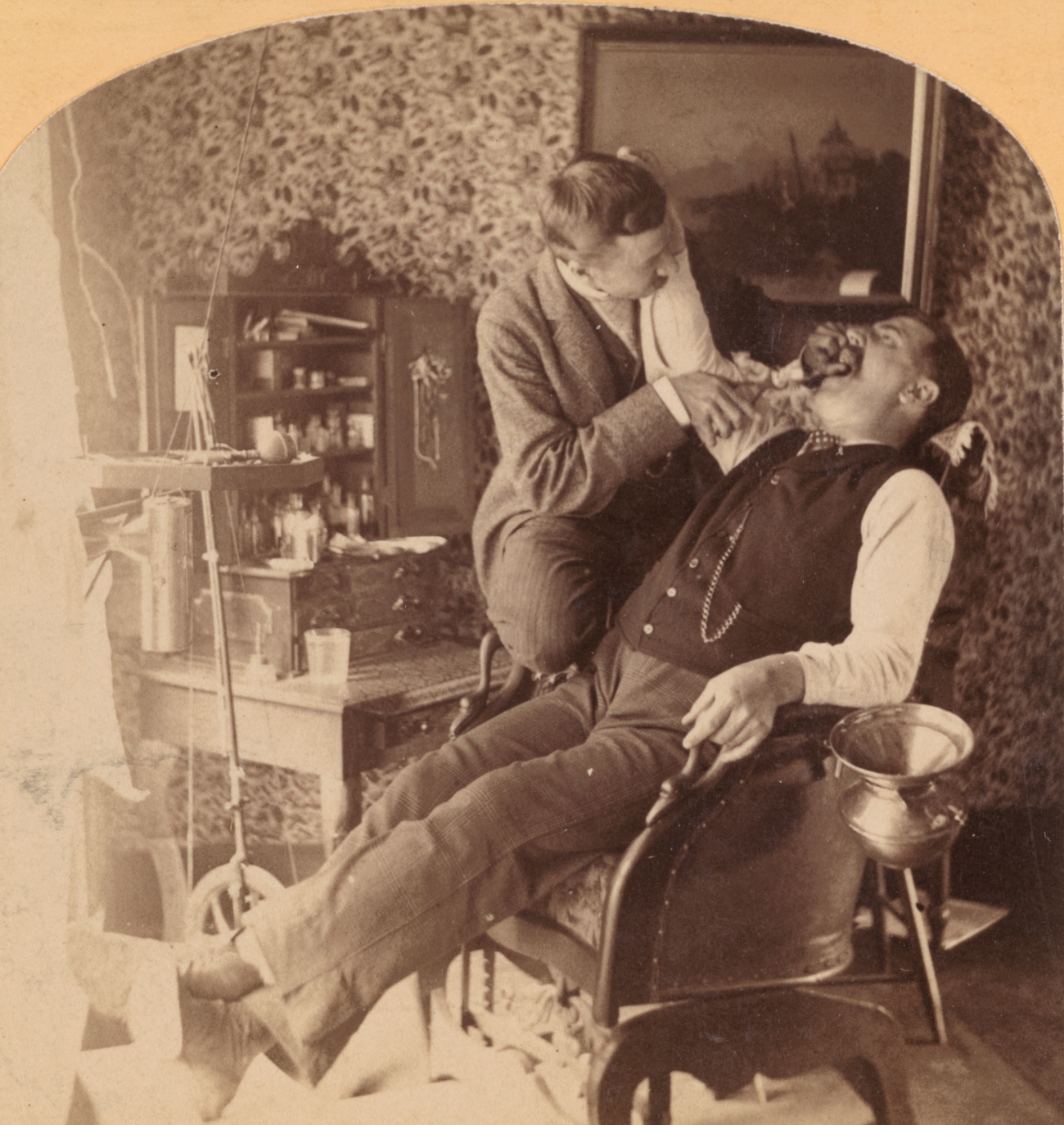 Dentist Working on Patient Late 1800s