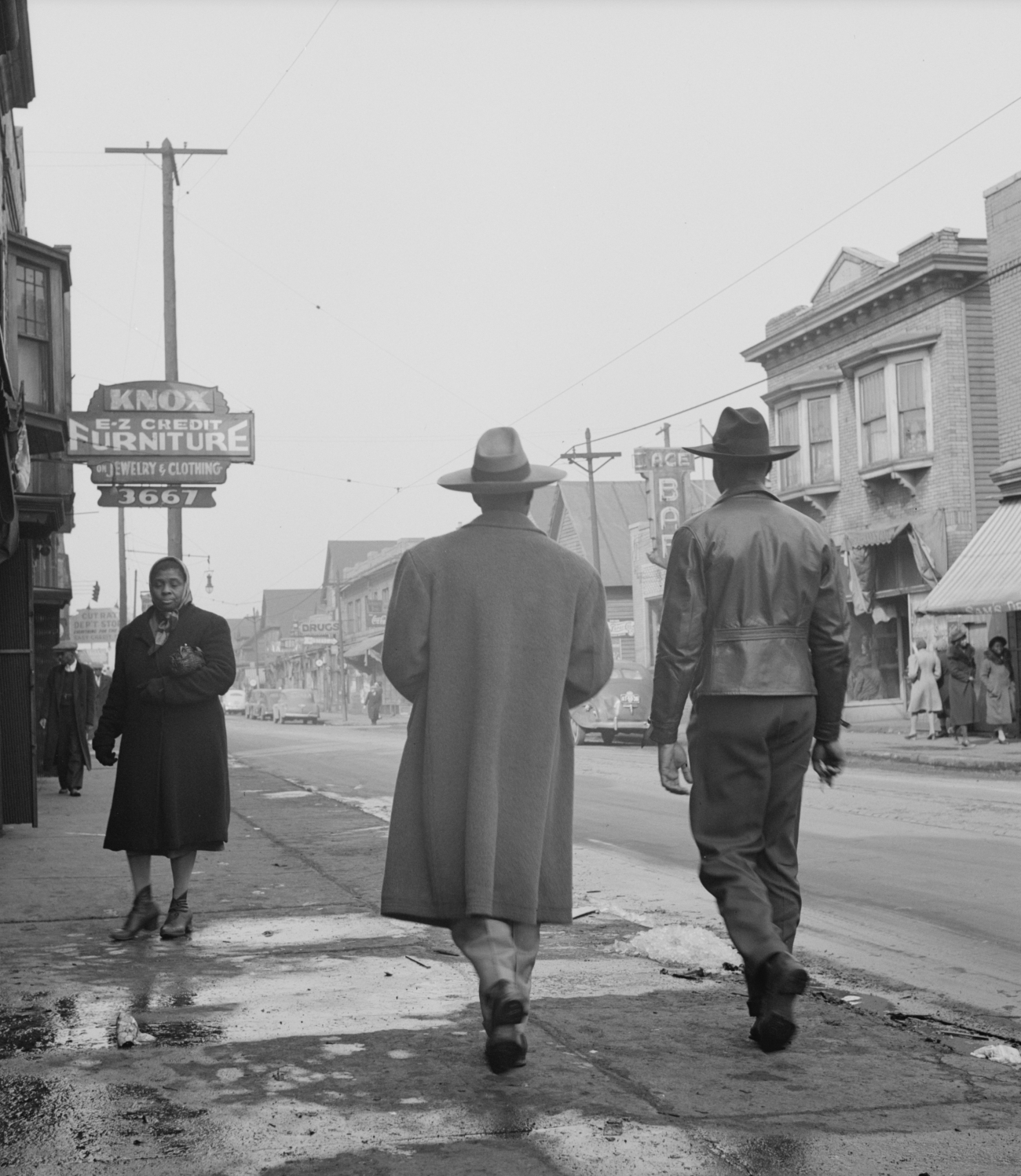 Oversized Coat on Man 1942