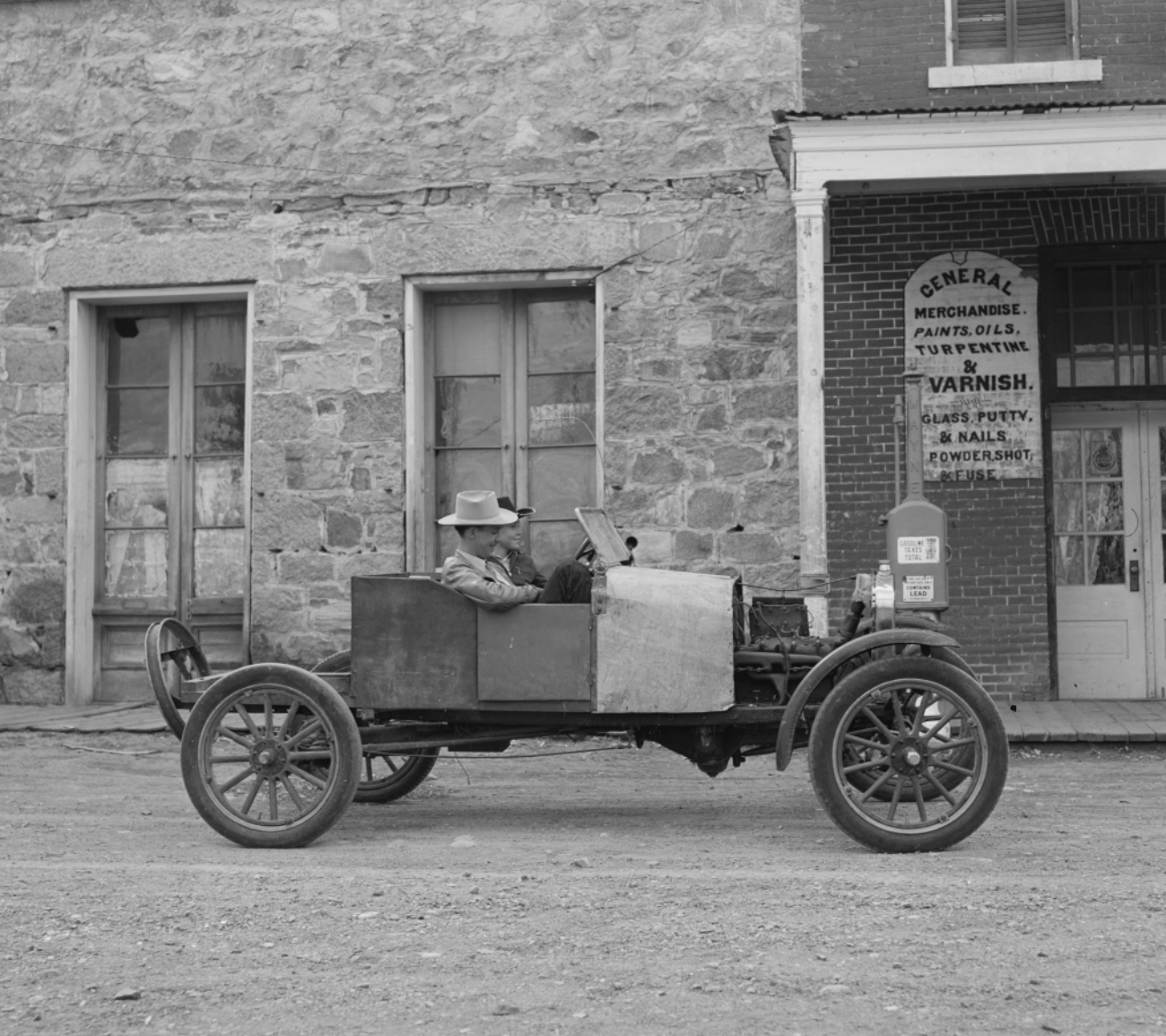Open Top Jalopy Photographed in 1940
