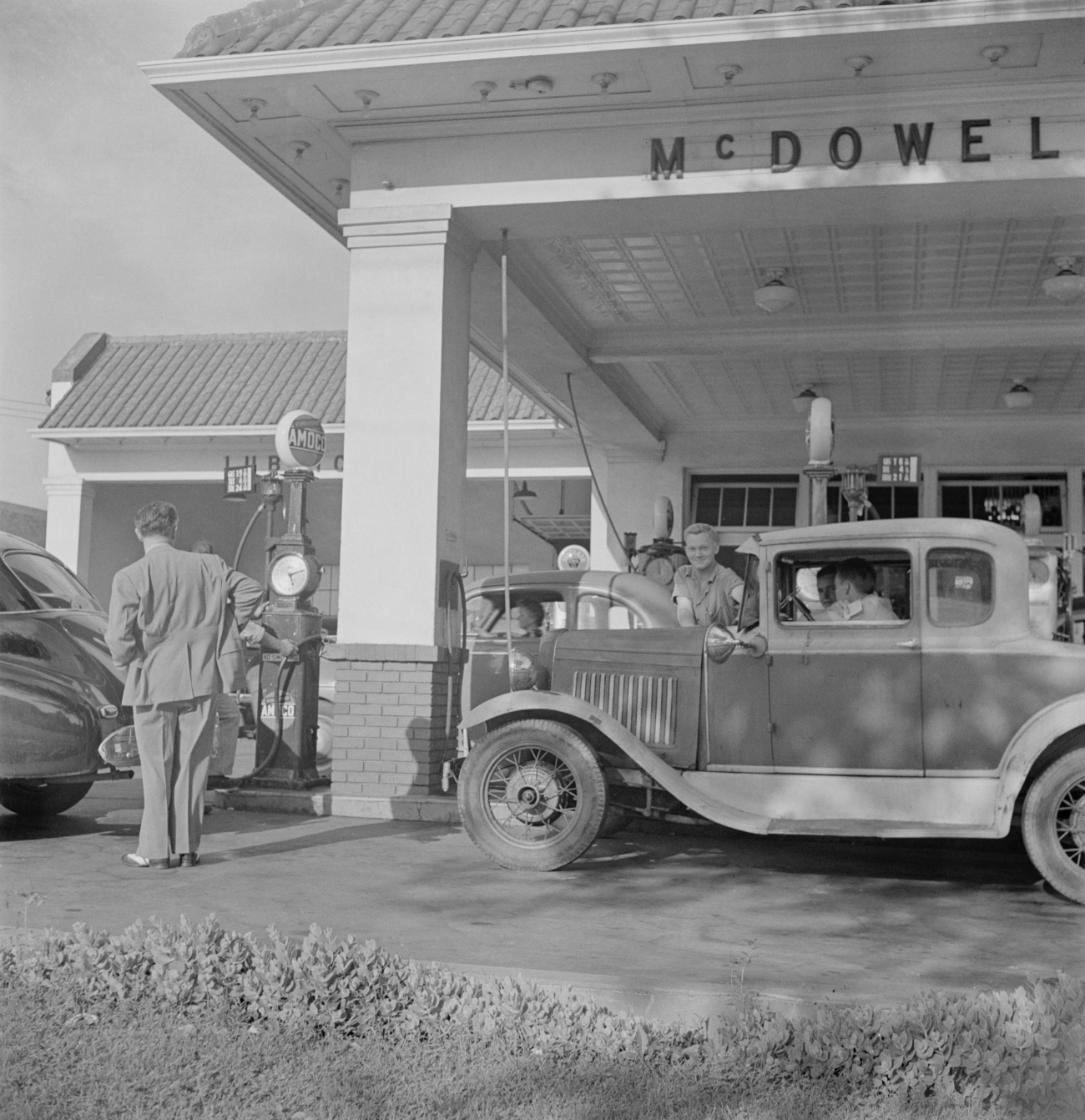 1942 Jalopy Getting Gas Before Gasoline Rationing