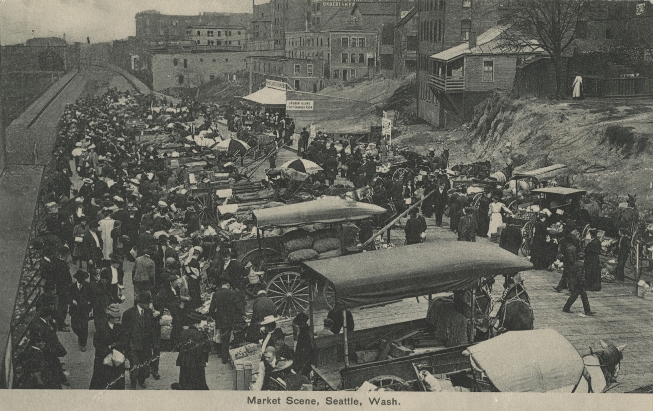 1907 Informal Market at Pike Place in Seattle