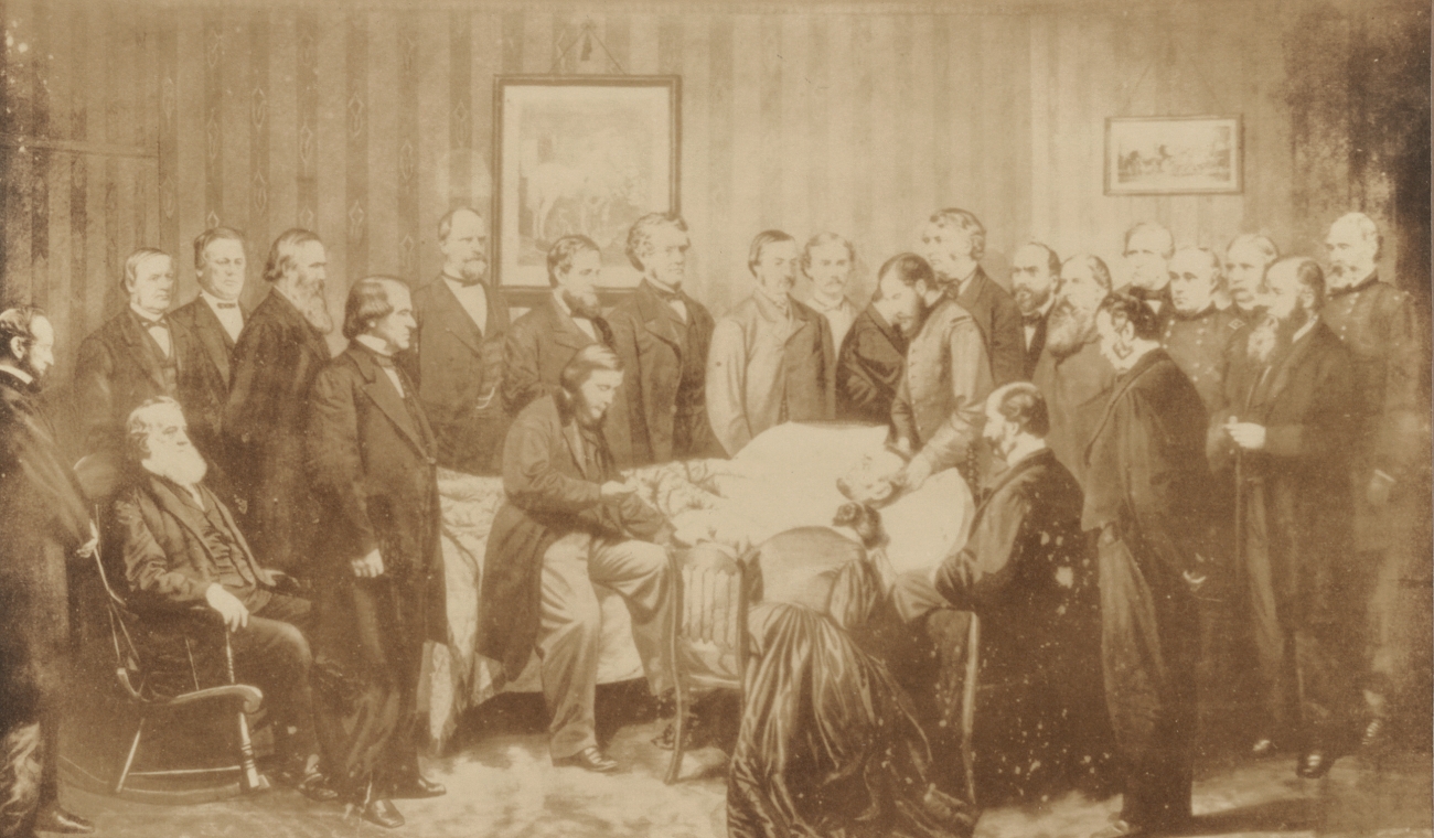 Illustration of Lincoln's Deathbed