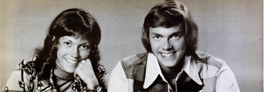 Publicity photo of Karen and Richard Carpenter c. 1973