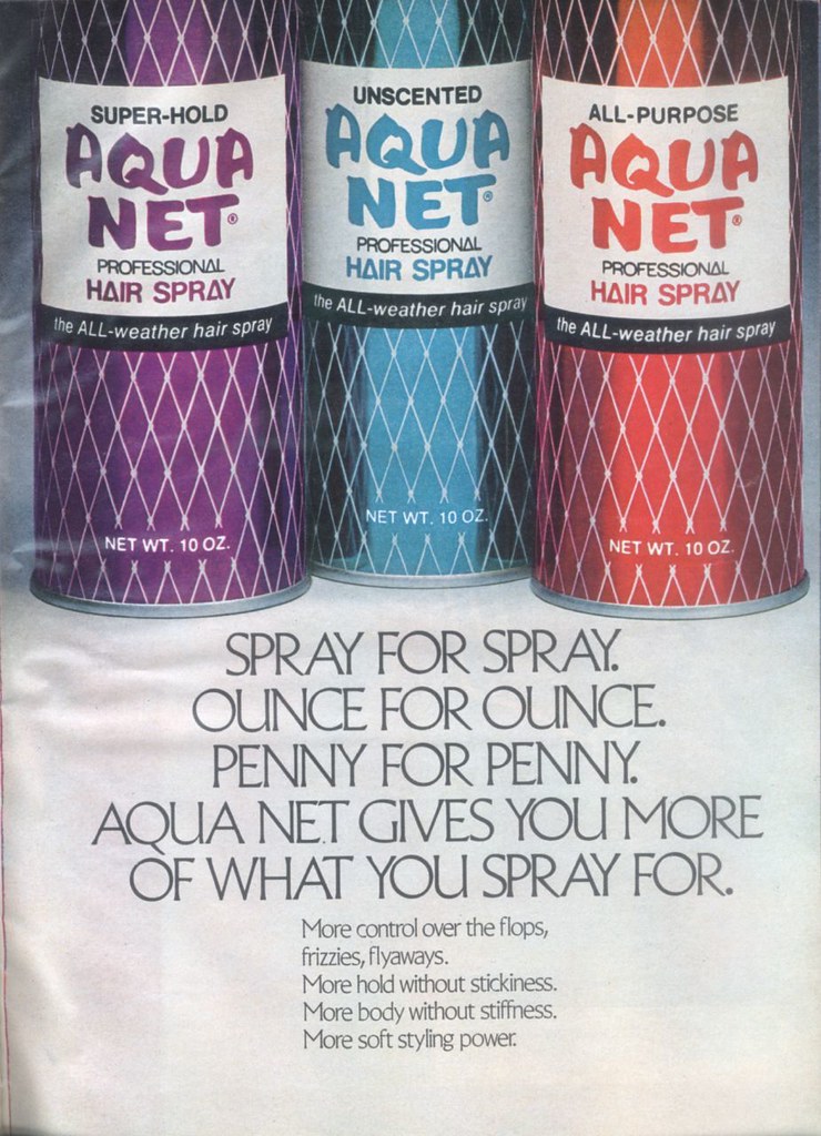 Aqua Net Advertisement from the 1980s