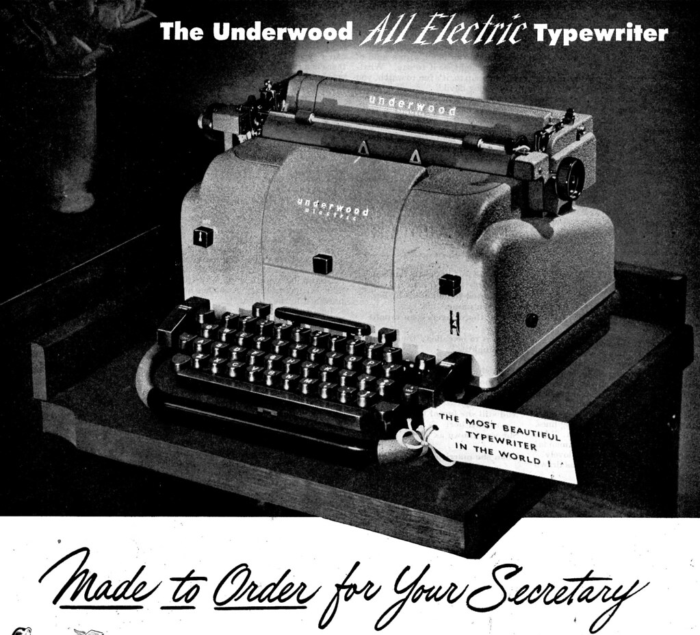 Underwood All-Electric Typewriter