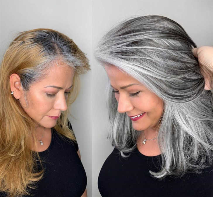Hairstylist Shares Gorgeous Photos Of People Embracing Their Gray Hair |  FaithHub