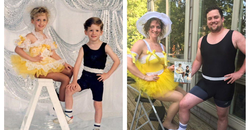 10 Hilarious Recreations Of Old Family Photos! FaithHub