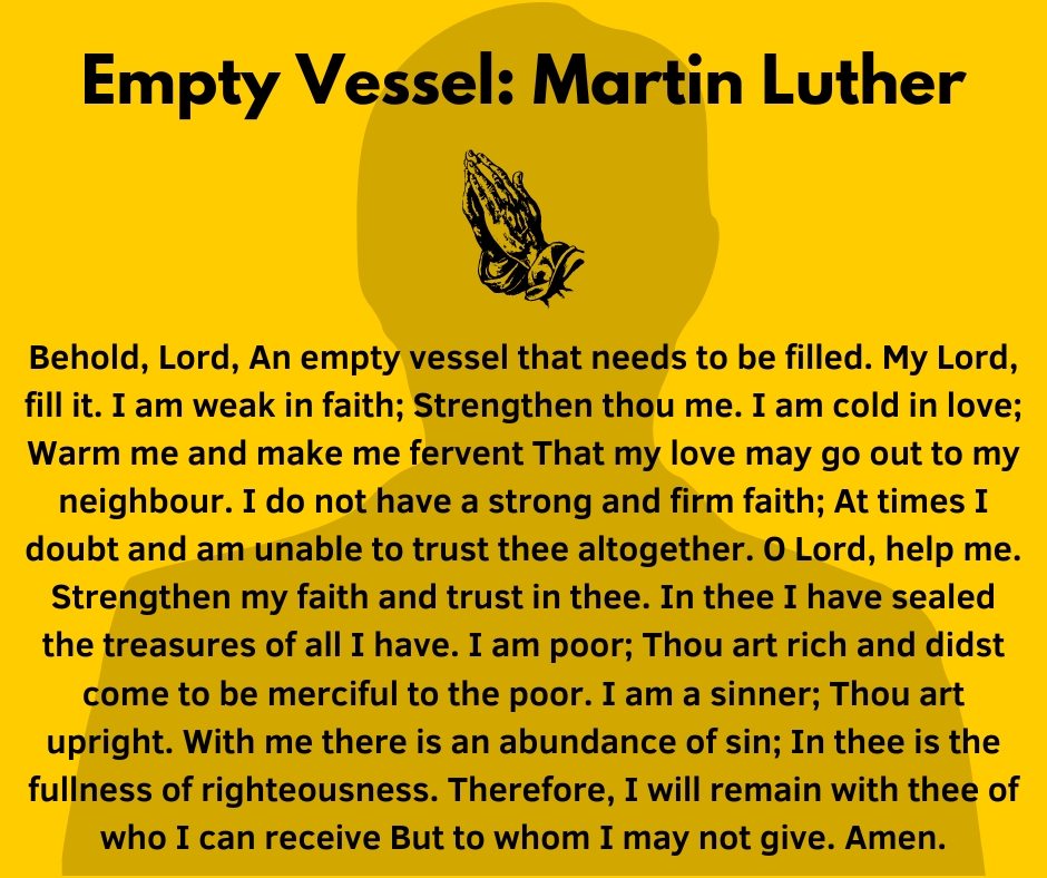 Empty Vessel – Martin Luther