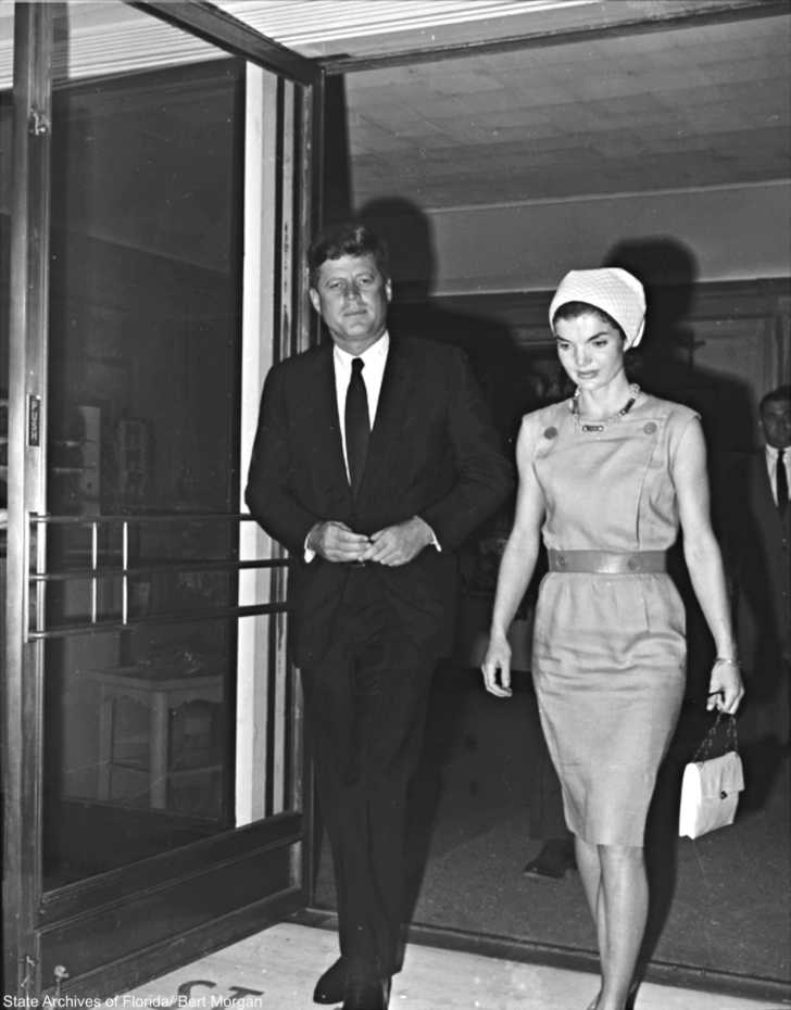 John F. Kennedy and Jackie Kennedy 1961