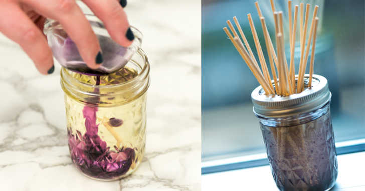 Homemade Reed Diffuser for Essential Oils