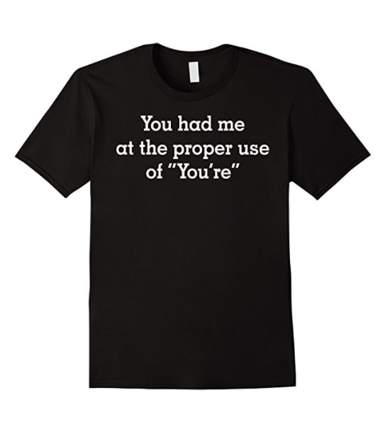 T-Shirts Every Grammar Stickler Needs | Crafty House