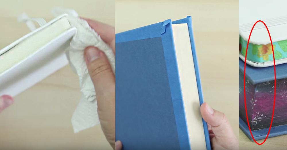 how to digitally print book edges at home