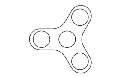 Fidget cheap spinner shape