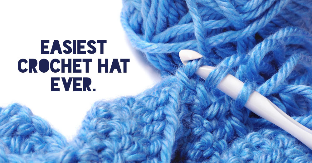 The Easiest Crochet Hat Ever | Crafty House