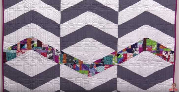 How to make a Chevron Quilt using 10 Fabric Squares 