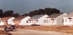 early suburban ranch houses