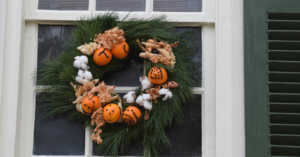 Christmas wreath with pomanders