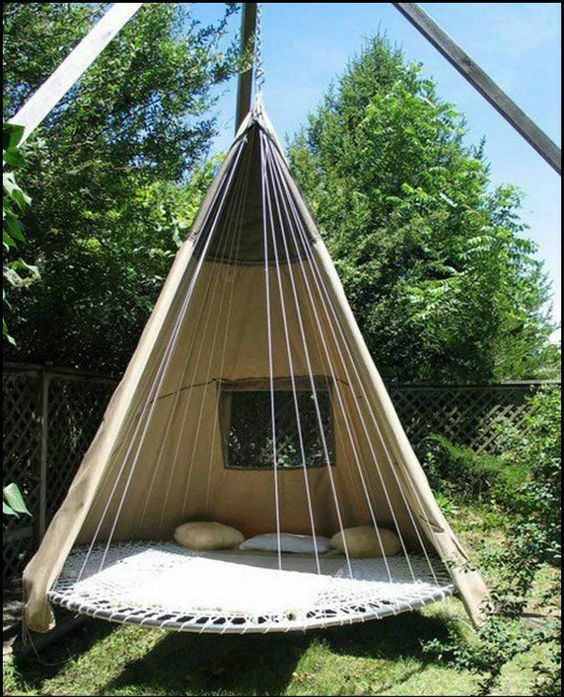 swinging trampoline chair